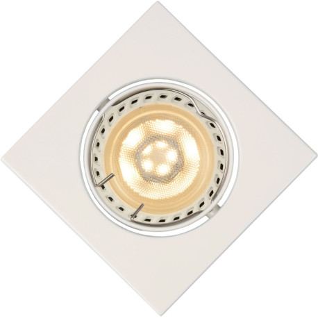 Spot design encastrable carré blanc Liana