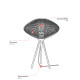 Lampe de table industrielle ronde 1xE27 Meshiva