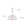 Suspension design 3xE27 Arona