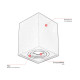 Spot plafond carré en aluminium 1 lampe You