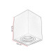 Spot plafond carré en aluminium 1 lampe You