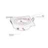 Spot encastrable carré orientable 1 lampe You