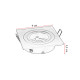 Spot encastrable carré orientable 1 lampe You