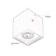 Spot plafond carré moderne 1 lampe Biddi