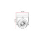 Spot plafond orientableLED dimmable Griffin