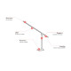 Lampe de bureau design LED dimmable Gena