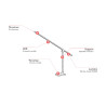 Lampe de bureau design LED dimmable Gena