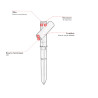 Spot de jardin extérieur LED moderne Tatu