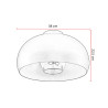 Plafonnier rond rétro Ø 38 cm Shayara