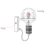 Applique murale industrielle Ottle
