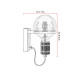 Applique murale industrielle Ottle