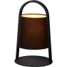 Lampe à poser moderne en métal noir Omalay