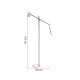 Lampadaire liseuse rétro Line