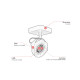 Spot plafond LED dimmable orientable Tala