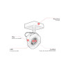 Spot plafond LED dimmable orientable Tala