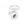 Spot plafond LED dimmable orientable Tala