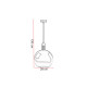 Suspension en verre fumé Ø 28 cm Lius