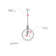Suspension en verre fumé Ø 40 cm Lius