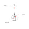 Suspension en verre fumé Ø 40 cm Lius