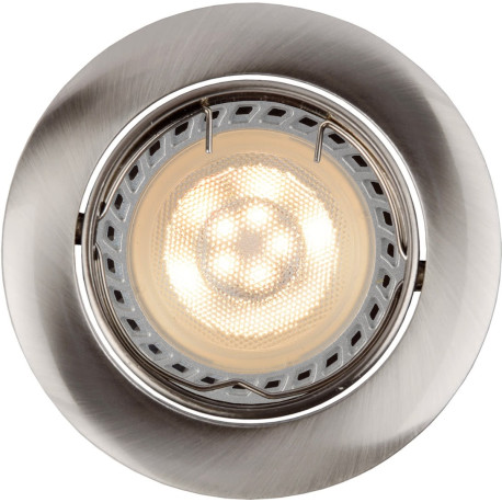 Spot design encastrable rond chrome Mondor