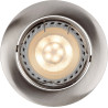 Spot design encastrable rond chrome Mondor