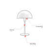 Lampe de table moderne intérieur Mohammed