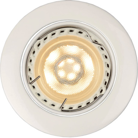 Spot design encastrable rond blanc Mondor