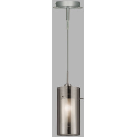 Suspension moderne verre et métal Duo