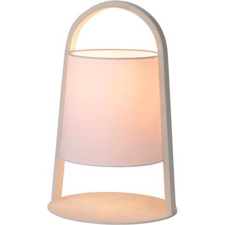 Lampe à poser moderne en métal blanc Omalay