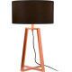 Lampe de table design en acier effet cuivre Aubade
