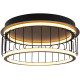 Plafonnier industriel LED noir Ø 40 cm Circolo