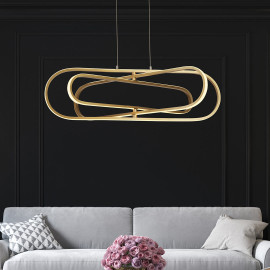 Suspesion moderne LED métal réglable Clip
