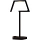 Lampe de table design led en aluminium noir Matra