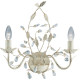 Applique chandelier classique crème et or Almandite