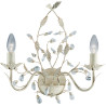 Applique chandelier classique crème et or Almandite
