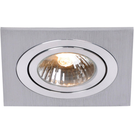 Spot design plat carré chromé mat Tempa