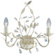 Applique chandelier classique crème et or Almandite