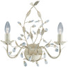Applique chandelier classique crème et or Almandite