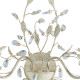 Applique chandelier classique crème et or Almandite