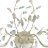 Applique chandelier classique crème et or Almandite