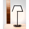 Lampe de table design led en aluminium noir Matra