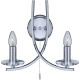 Applique chandelier moderne verre et métal Ascona