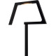 Lampe de table design led en aluminium noir Matra