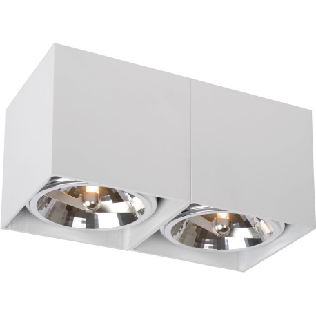 Spot design double cube blanc Paoline
