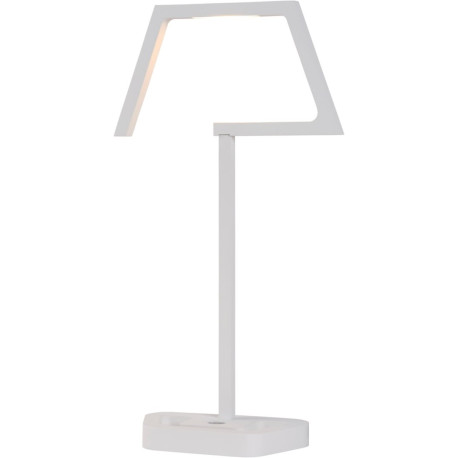 Lampe de table design led en aluminium blanc Matra