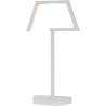 Lampe de table design led en aluminium blanc Matra