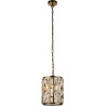 Lustre chic métal et verre dimmable Bijou