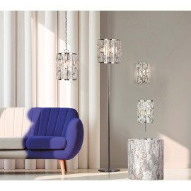 Applique chic métal et verre dimmable Bijou