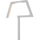 Lampe de table design led en aluminium blanc Matra