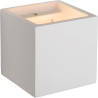 Applique moderne cube blanc Didine